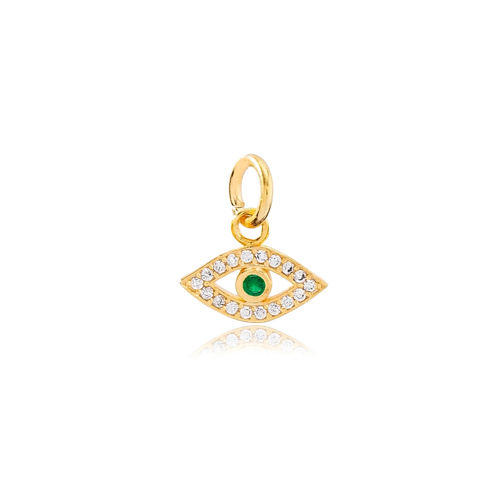 CHARM BAR emerald eye #9475