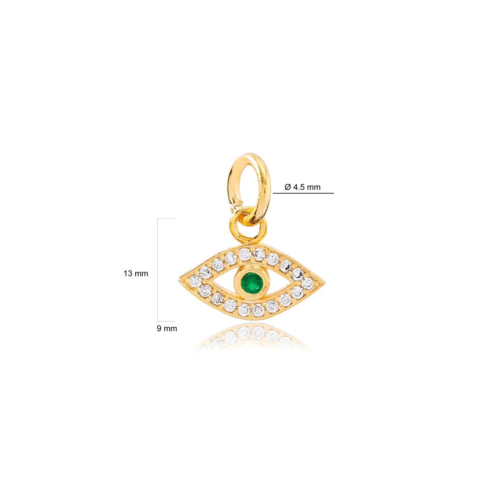 CHARM BAR emerald eye #9475