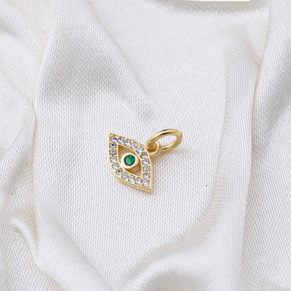 CHARM BAR emerald eye #9475