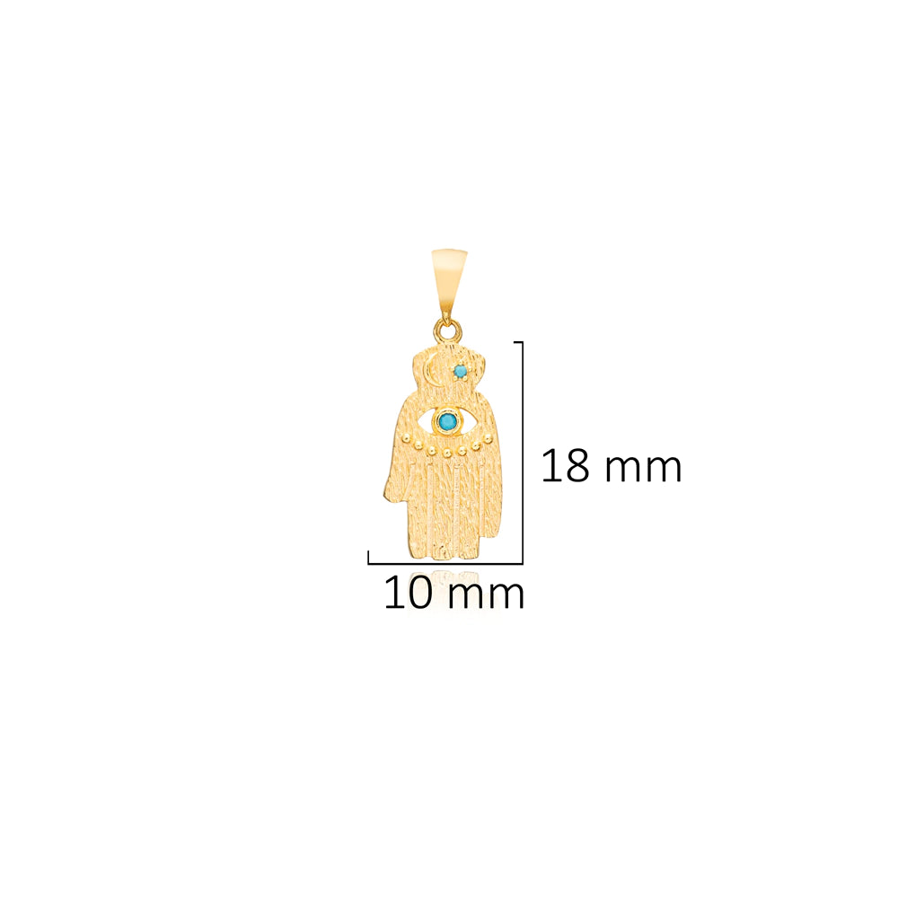 CHARM BAR hamsa turquoise #9968