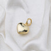 CHARM BAR 3D heart #8548
