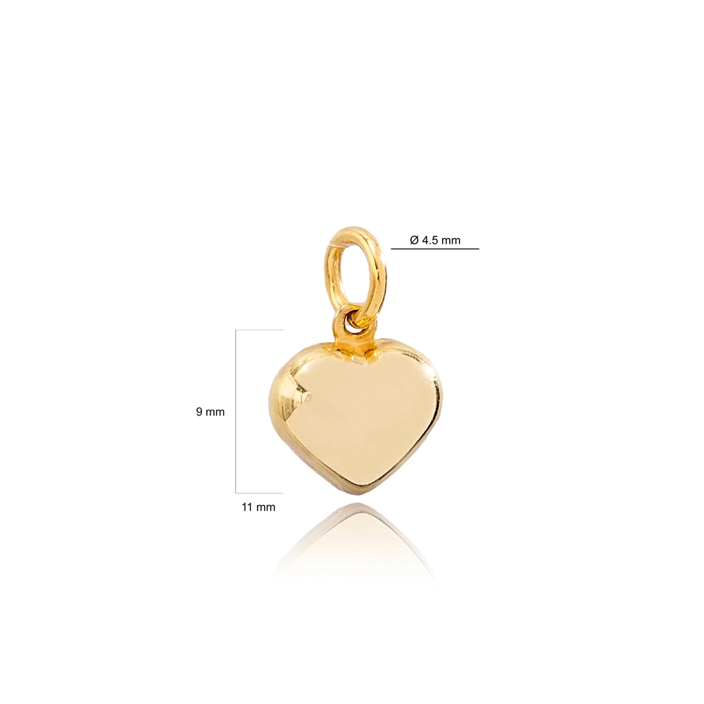CHARM BAR 3D heart #8548